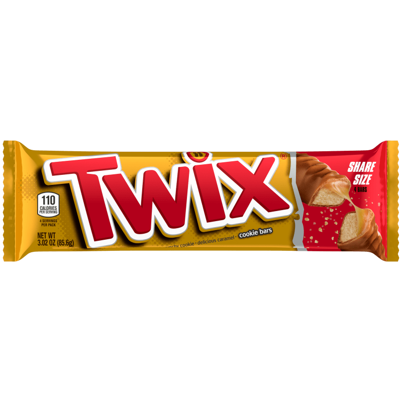 A Twix chocolate bar